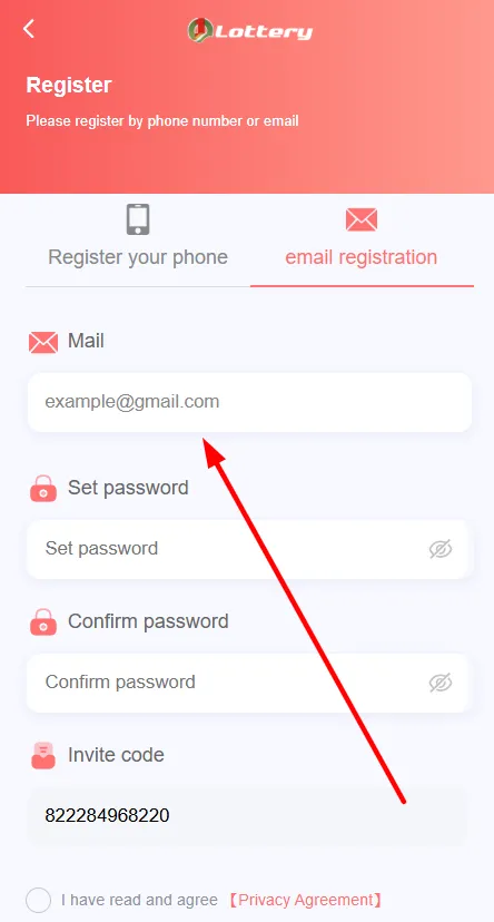 Add your mail id 